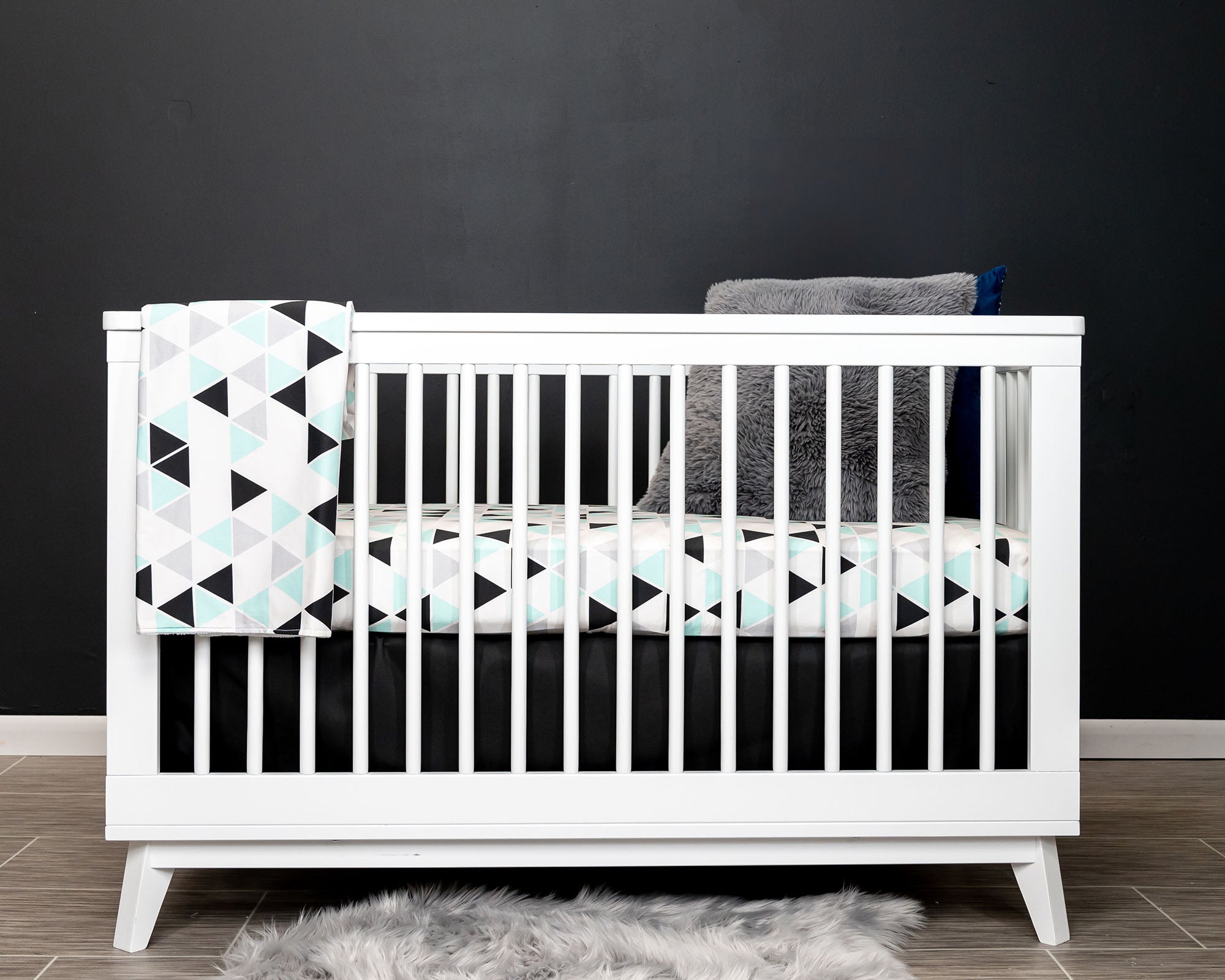 Minty Origami Classic Crib Bedding Set